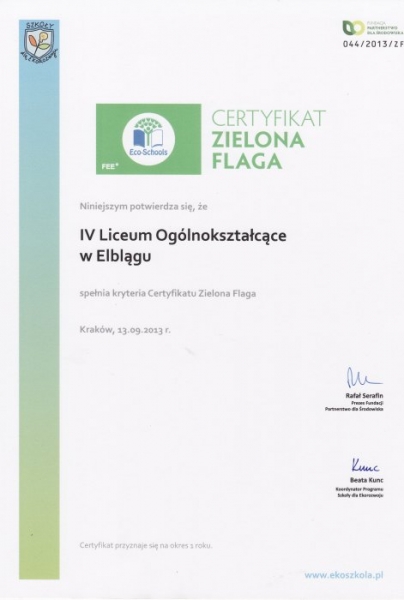 certyfikat 2012-2013